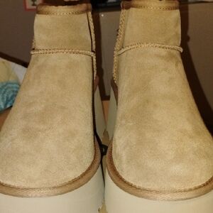Tan Suede Ankle Boots